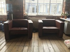 mid century leather club