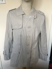Ladies Grey Petite Collection Debenhams Jacket Coat Size Uk 14