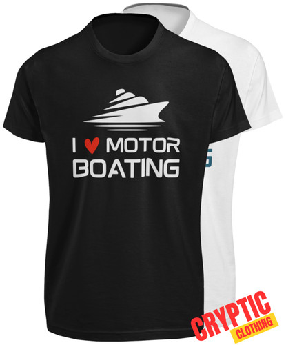 Love motor boating shirt - love,