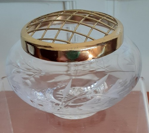 Vintage acid etched glass - vintage,