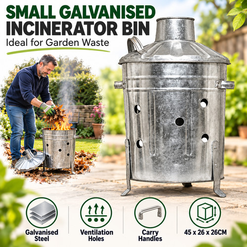15l galvanized incinerator - 15l,