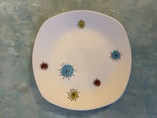 Midwinter Quite Contrary plate in Atomic Starburst pattern Jessie Tait