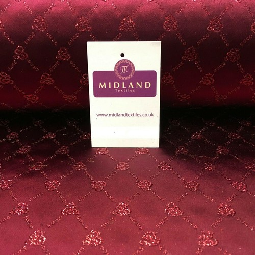 Maroon glitter chinese brocade - glitter,