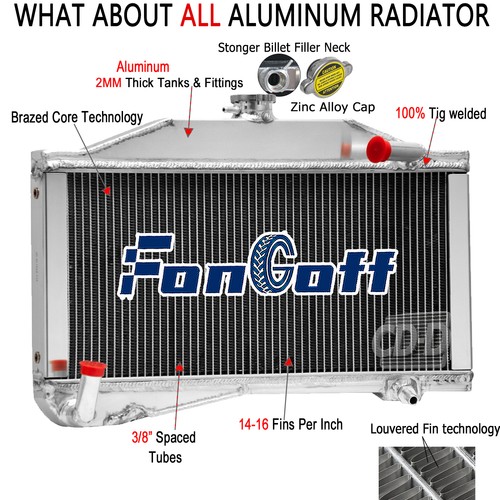 Aluminum row radiator - aluminum, 2