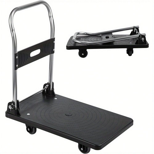 Black folding platform trolley - folding,
