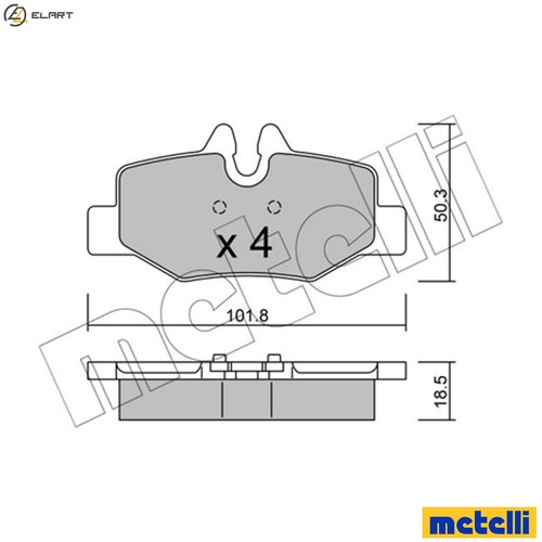 Brake pad set disc - pad,