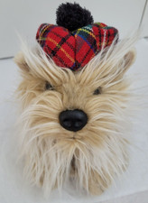 Keel Toys 10” Yorkshire Terrier Dog Wearing TARTAN OUTFIT Soft Stuffed Toy Plush