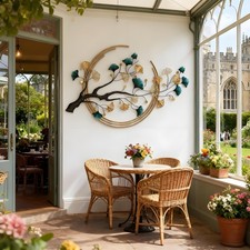 Ginkgo Tree Leaf Metal Wall