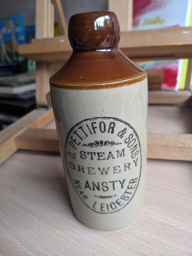 Antique ginger beer bottle - beer,