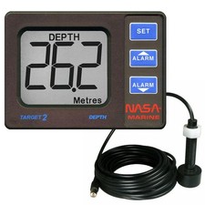 NASA Marine Target 2 Boats Depth Sounder Instrument with Transducer│Compact Size