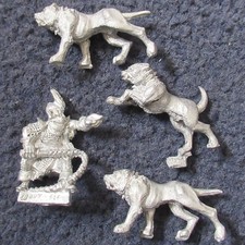 C22 Dark Elf Handler MM73 Marauder War Hounds Warhammer Army Chaos Dog Whelp GW