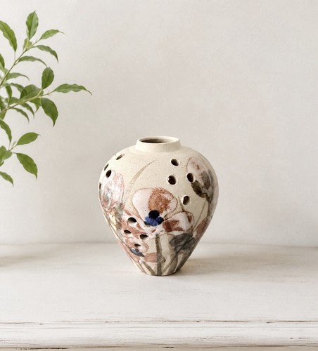 Vintage studio pottery - pottery, pierced
