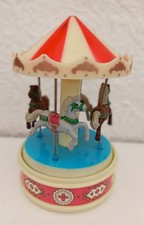 Vintage 1970 Yaps carousel of galloping horses music box