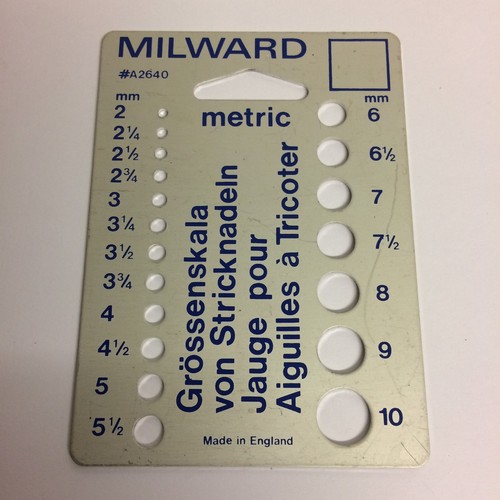 Milward knitting needle - milward,