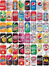 Soft Drink Stickers x48, HALF