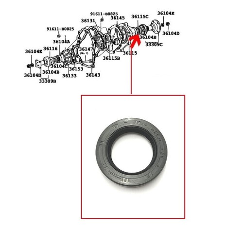 Front transfer box output oil - transfer,