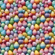 Easter eggs fabric - easter, 3d