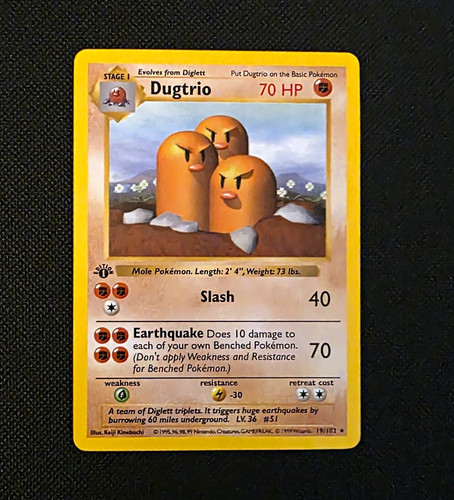 Pokémon tcg dugtrio - pokémon, set