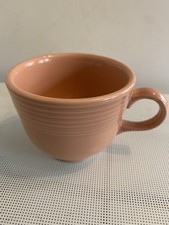 Homer Laughlin Fiesta Ware Coffee/Tea Cup  - Peach  -   USA