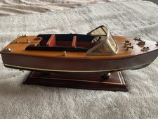 Wooden Speedboat Model