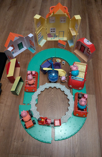 Pepper pig houses shops road - pepper, houses/