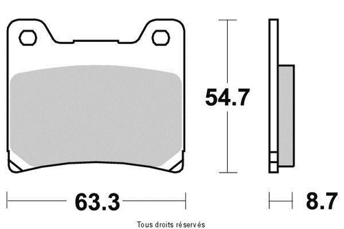 Brake pad yamaha fzr 600 - pad,