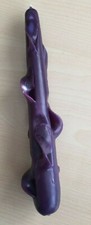 Homemade Home Made Purple Pillar Candle Stick 24cm