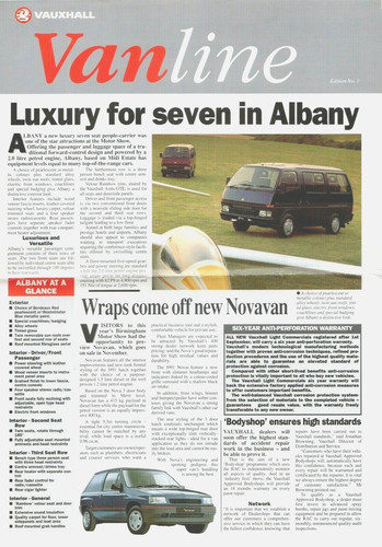 Vauxhall vanline magazine - magazine, no1