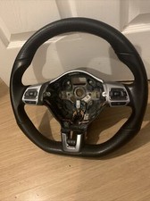 GOLF GTI GTD R MK6 E0S SCIROCCO CADDY FLAT BOTTOM STEERING WHEEL 