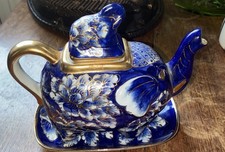 Porcelain Asian Cobalt blue