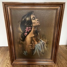 Vintage Hawaiian Girl Print by