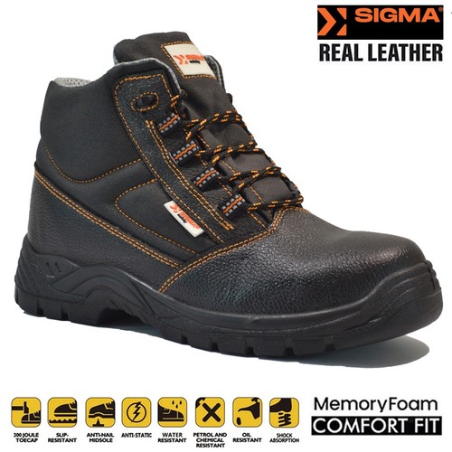 Mens leather safety steel toe - mens,