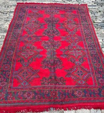A BEAUTIFUL ANTIQUE HANDMADE TRADITIONAL OUSHAK TURKISH RUG (326 x 223 cm)*
