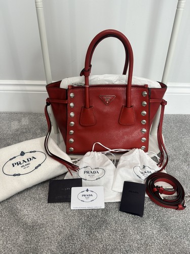 Prada galleria rich fuoco red - prada,