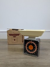 Vintage 1970's  HANSON Kitchen  Scales  retro Orange/ Brown With Box