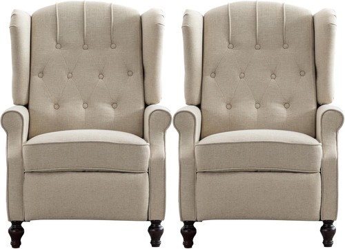 Wingback recliner chair set - recliner,