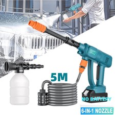 For Makita 18V Cordless Car High Pressure Washer Gun Jet Water Cleaner 6-in-1 UK