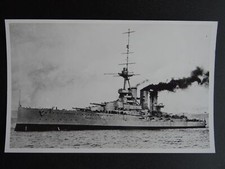 Royal Naval Shipping HMS TIGER (1913) c1960s RP Photocard