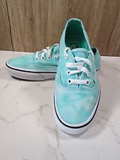 Vans Authentic Off The Wall Turquoise Tie Dye Effect Trainers Size 4.5