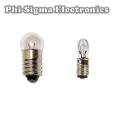 Miniature Lamp Light Bulb : 1.5V to 12V (E5/LES, E10/MES)
