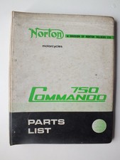 Norton Motorcycles; 750 Commando Parts List Folder