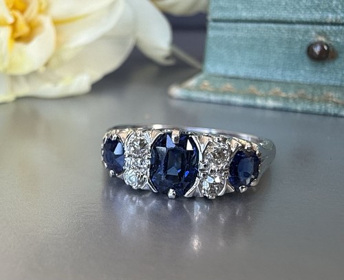 Antique sapphire and - antique,