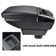 Car Center Console Armrest Storage Box Compatible with Suzuki Swift 2008 -2024