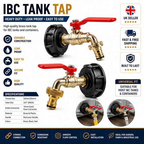 Ibc tank tap - tank, adapter