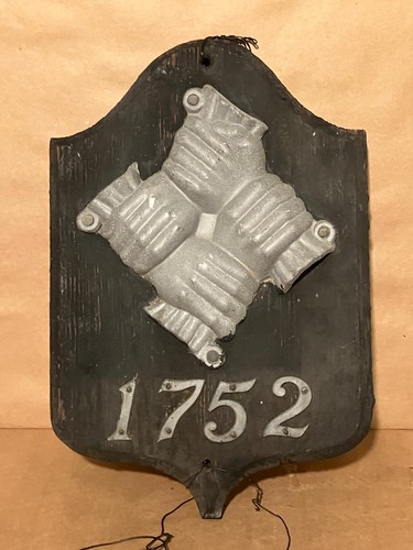 Antique fire mark 1752 - antique,