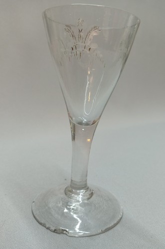 18th century wine glass with - century,