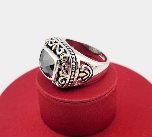Vtg ring black - 6, cubic