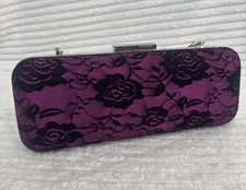 GHD Limited Edition Hard Carry Case Purple With Black Lace 30cm  VGC
