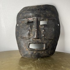 Himalayan shamanic copper mask - himalayan,