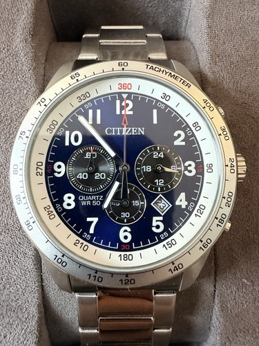 Citizen mens quartz blue dial - mens,